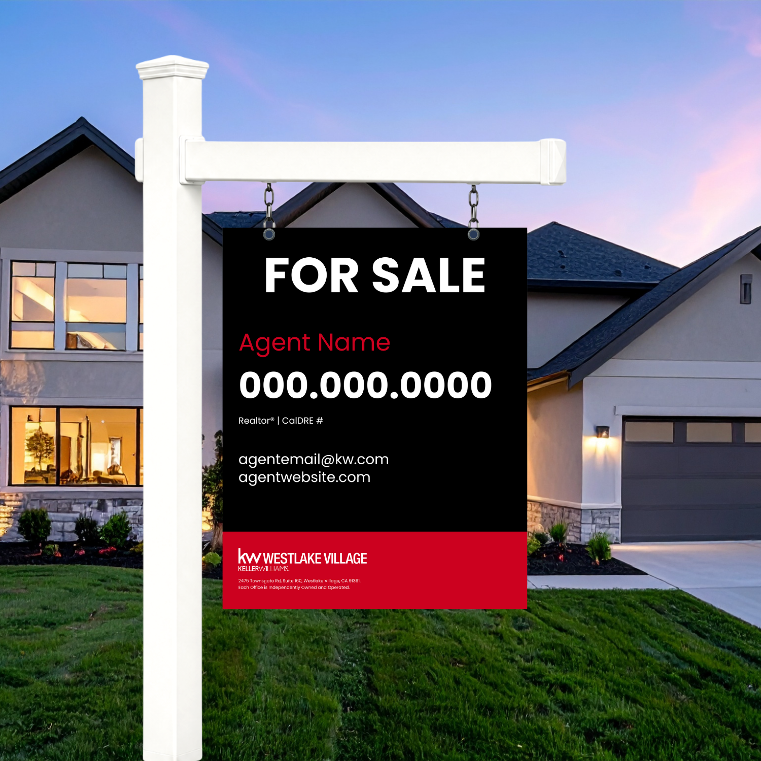 24x30 For Sale Sign Dark Standard