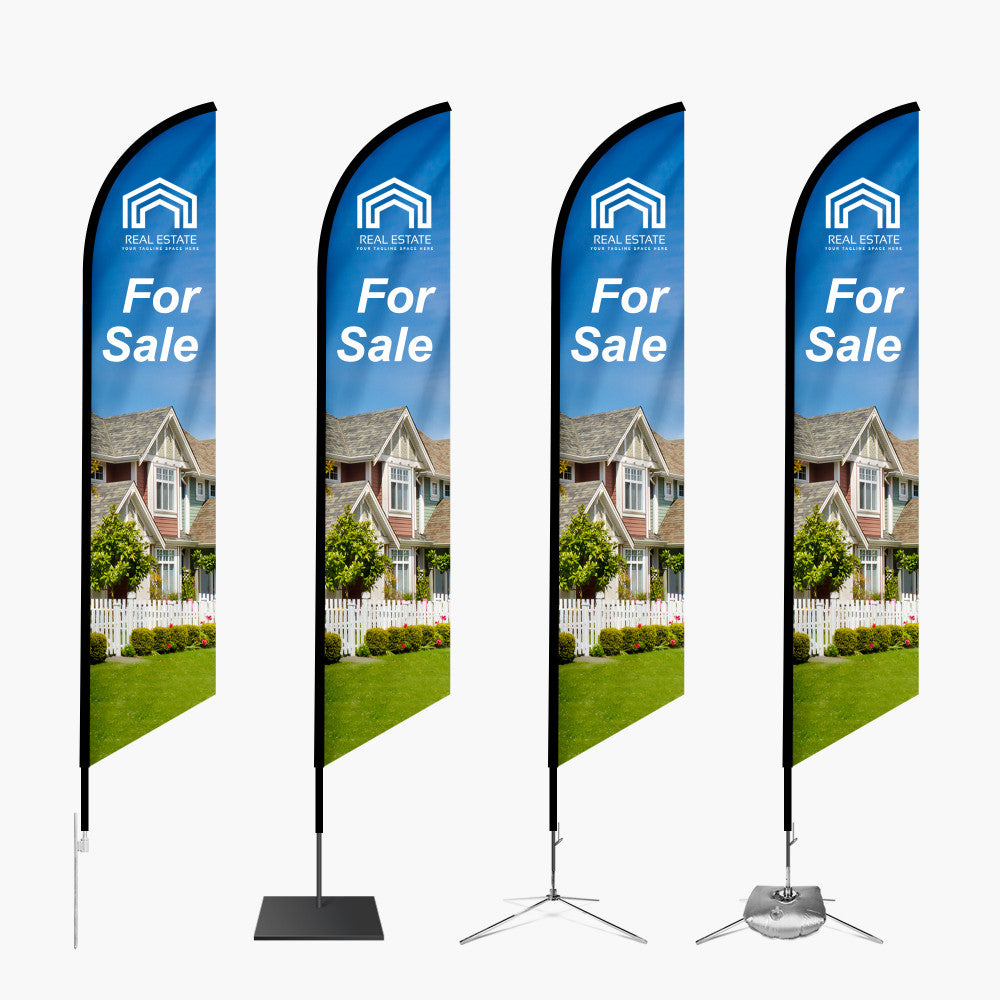 Feather Angled Flags